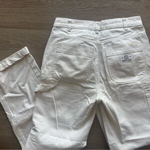 UO Cargo White Utility Pants